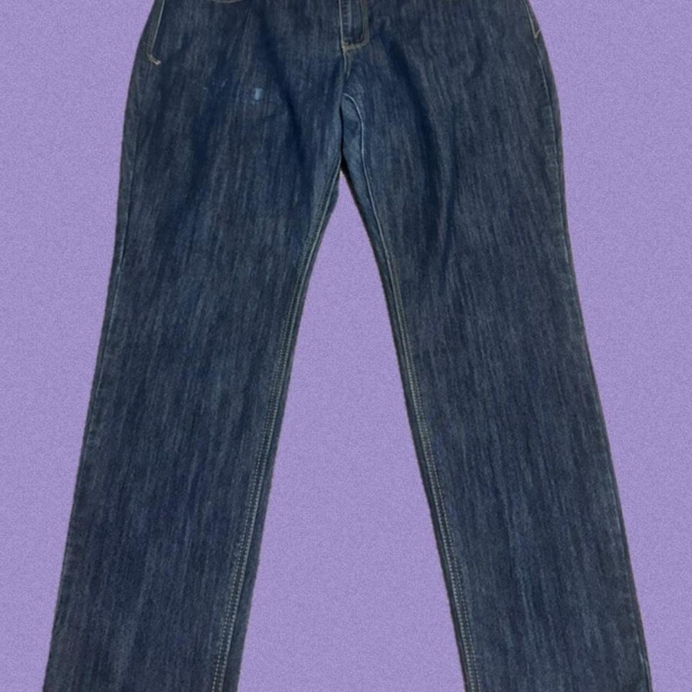 Rocawear Hannah Skinny Leg Jeans Y2K Vintage Navy Blue Size 20 Rhinestone Pocket